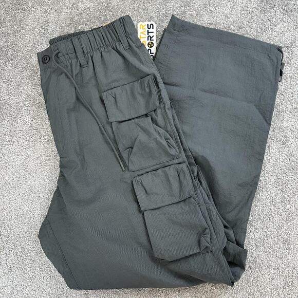 Nike Tech Pack Pants Mens Medium Gray FQ3868-068 Loose Fit Cargo Utility Nylon - Picture 1 of 16